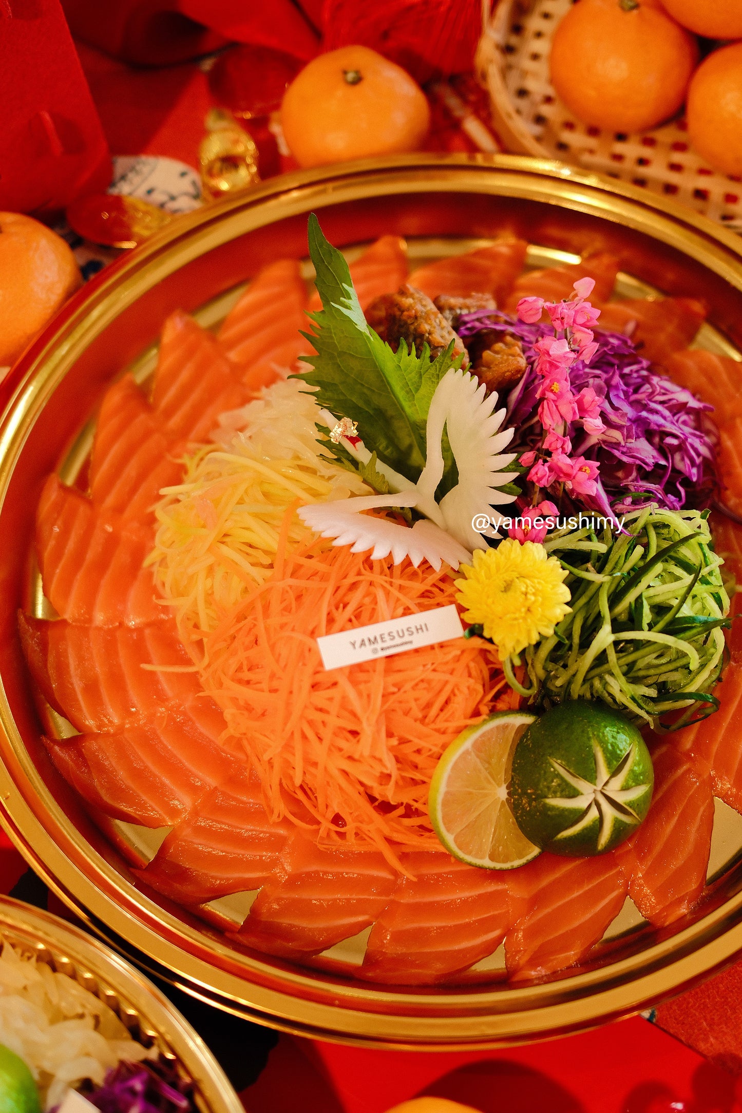 2025 鹤彩缤纷 CRANE Salmon Sashimi Yee Sang (Regular Size)