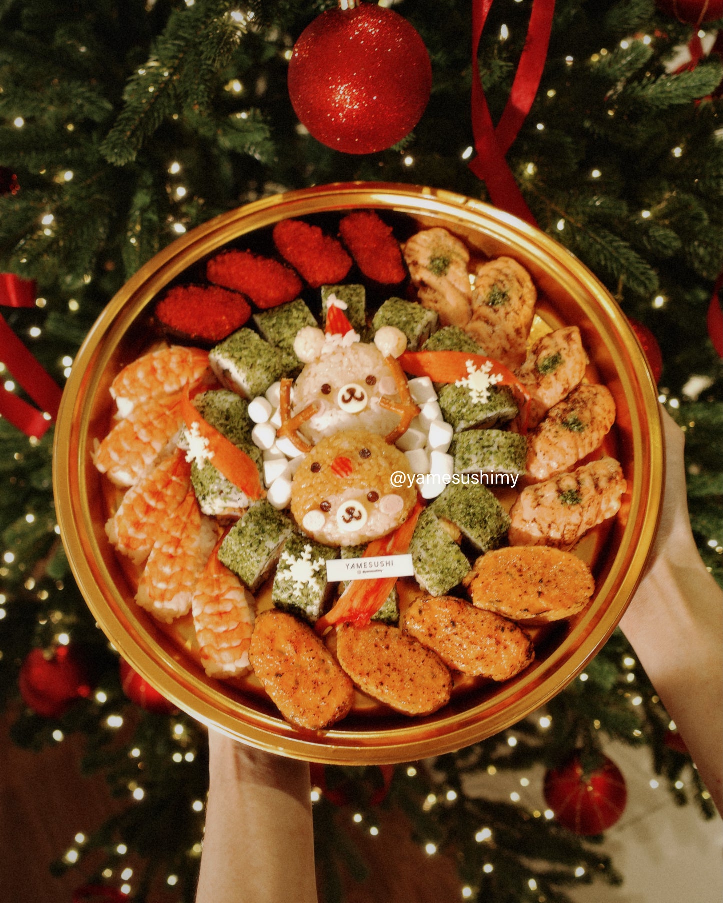 2024 Christmas - Beary Rudolph Christmas Golden Platter