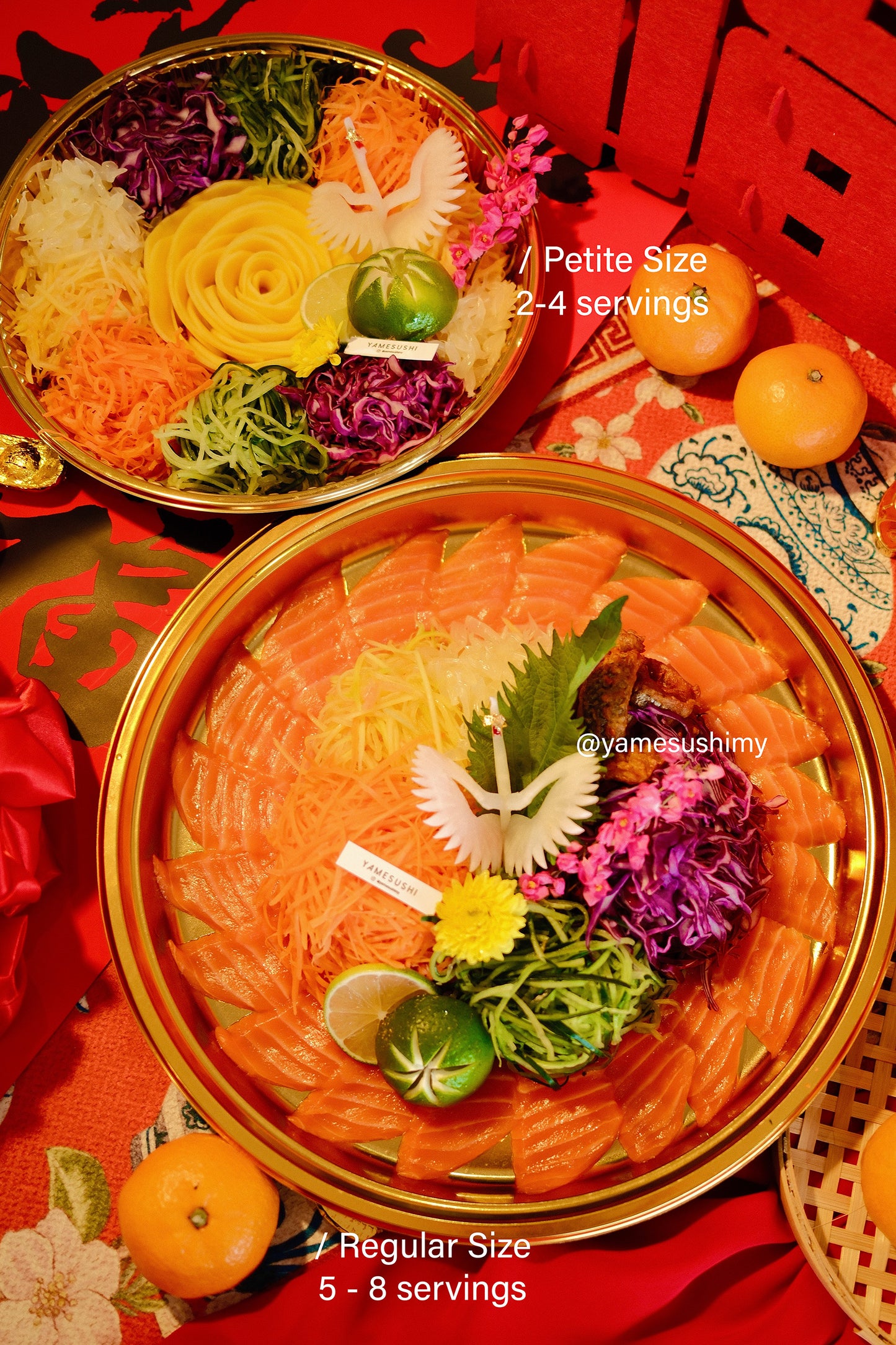 2025 鹤彩缤纷 CRANE Salmon Sashimi Yee Sang (Petite Size)