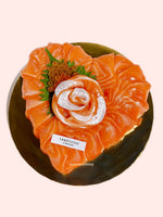 Heart Shaped Salmon Toro Cake