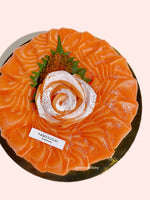 Round Shaped Salmon Toro Cake